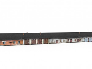 industrial garage boxes 3D Model