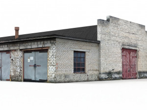 industrial garage boxes 3D Model