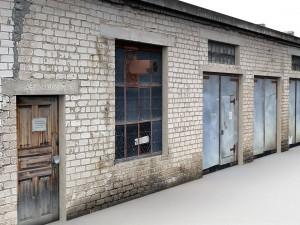 industrial garage boxes 3D Model