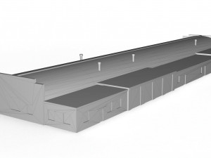 industrial garage boxes 3D Model