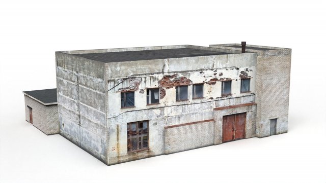 industrial building and garage boxes 3D Model .c4d .max .obj .3ds .fbx .stl .blend