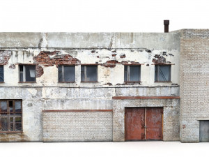 industrial building and garage boxes 3D Model