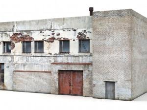 industrial building and garage boxes 3D Model