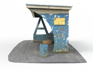 bus stop Model 3D