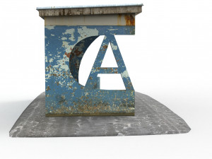 bus stop Model 3D