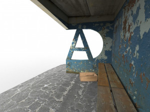 bus stop Model 3D