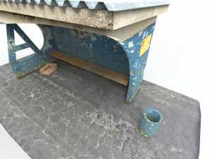 bus stop Model 3D