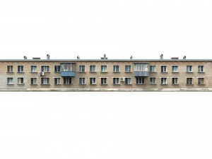 soviet residential two-story house 3D Model