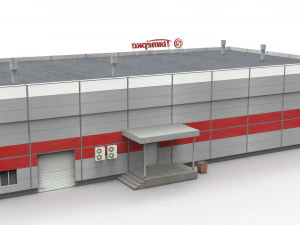 supermarket 3D Model