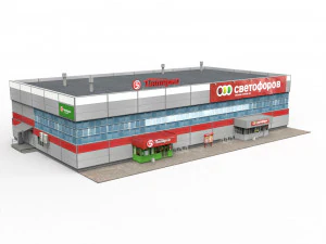 supermarket 3D Model