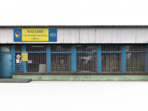 soviet village shop 3D Model