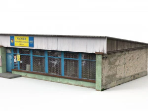 soviet village shop 3D Model
