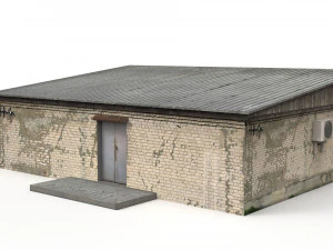 soviet village shop 3D Model