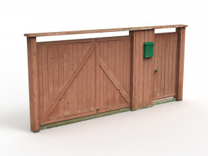 Wooden gate 3D Model