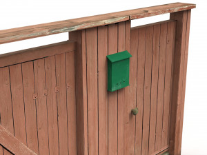 Wooden gate Modelo 3D