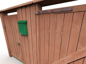 Wooden gate Modelo 3D