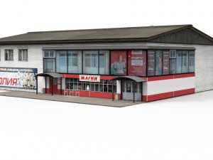 Shopping center Modèle 3D