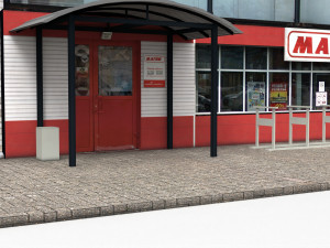 Shopping center Modèle 3D