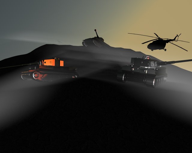 three tiger 3D 모델 .c4d .max .obj .3ds .fbx .stl .blend 