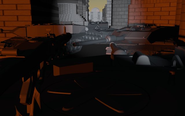 city battle 3D Модель .c4d .max .obj .3ds .fbx .stl .blend 