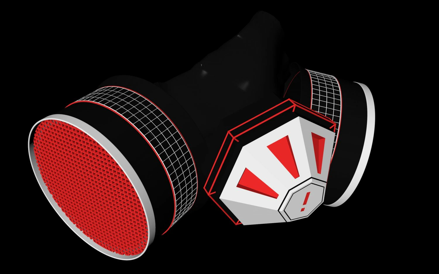 gasmask 3D Model .c4d .max .obj .3ds .fbx .stl .blend