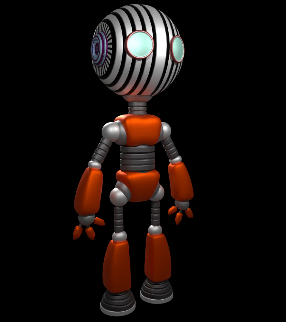 robo kido 3D Model .c4d .max .obj .3ds .fbx .stl .blend 
