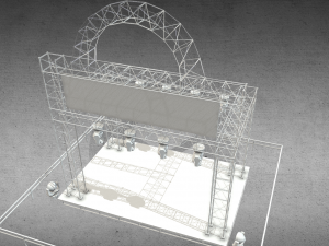 stage concert 3D-Modell
