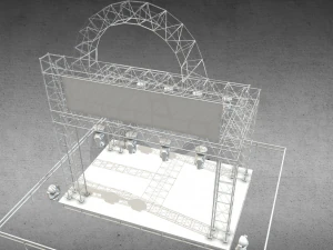 concerto de palco Modelo 3D