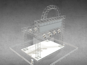 stage concert 3D-Modell