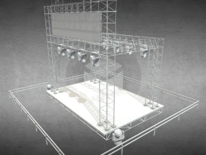 concerto de palco Modelo 3D
