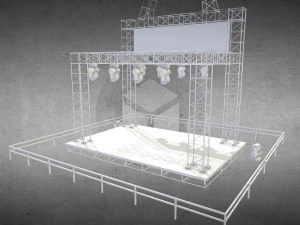 concerto de palco Modelo 3D