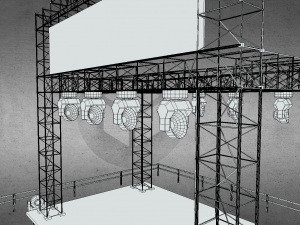 stage concert 3D-Modell