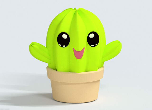 cactus 3D Модель .c4d .max .obj .3ds .fbx .stl .blend 