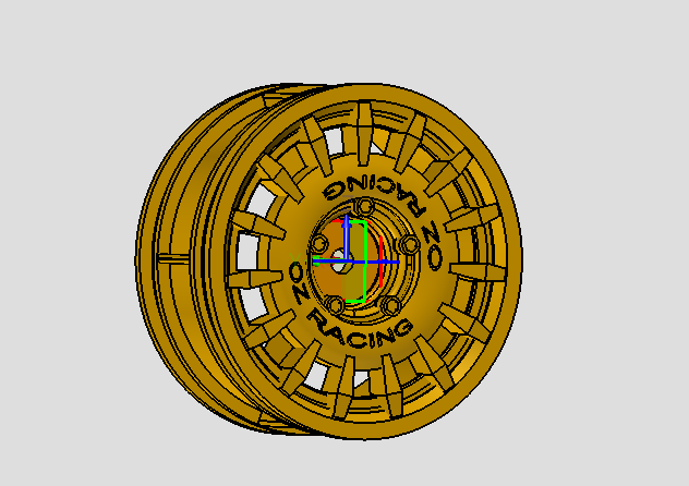 rim wheel rc oz rally 1-10 Modello di stampa 3D .c4d .max .obj .3ds .fbx .stl .blend 