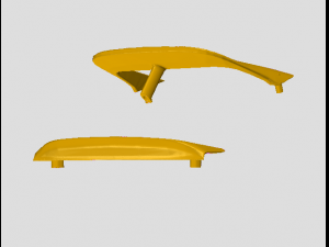 tail scort cosworth rc 1-10 Model do druku 3D