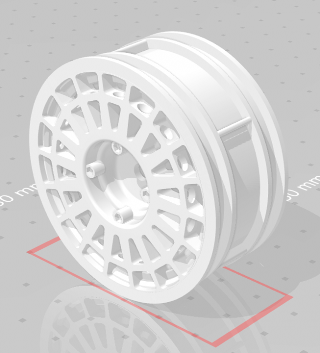 rim lancia integrale rc 1-10 scale for tamiya xray kyosho Model do druku 3D .c4d .max .obj .3ds .fbx .stl .blend 
