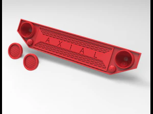 catenaccio luci anteriori e posteriori parrilla assiale scala 1-10 Modello di stampa 3D