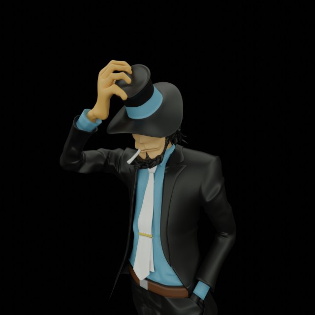 jigen 3D Print Model .c4d .max .obj .3ds .fbx .stl .blend 