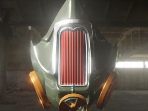 마스크 3d 인쇄 covid -19 핫로드 스타일 3D 모델