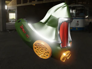 mask 3d printing covid -19 hot rod style 3D Model