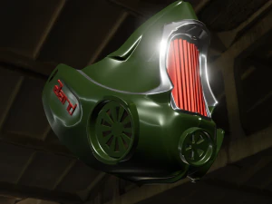 mask 3d printing covid -19 hot rod style 3D Model