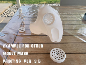 mask 3d printing covid -19 hot rod style 3D Model