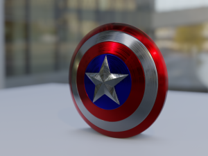 captain america shield 3D 模型