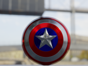 captain america shield 3D Modell