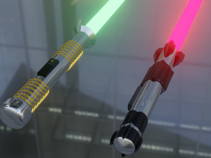 star wars lightsabers 3D Model