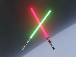 star wars lightsabers 3D Model