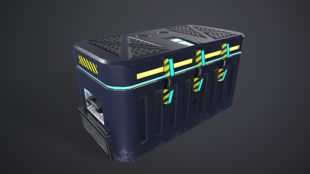 sci-fi box Modèle 3D .c4d .max .obj .3ds .fbx .stl .blend 