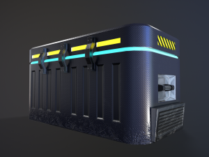 sci-fi box Modèle 3D
