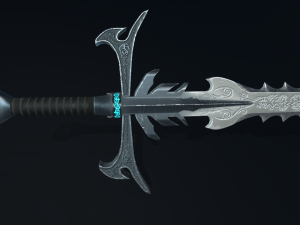 fantasy sword Model 3D