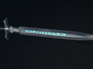 fantasy sword Model 3D